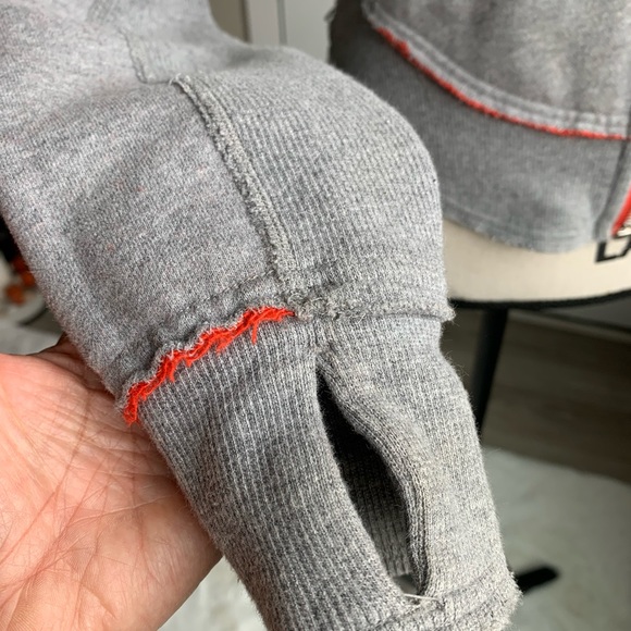 Lululemon jacket hoodie grey orange size 4 - Picture 2 of 16